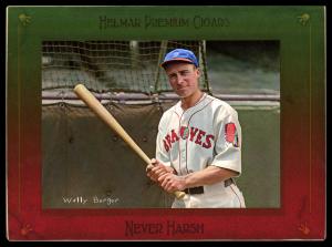Picture of Helmar Brewing Baseball Card of Wally Berger, card number 100 from series Helmar Imperial Cabinet