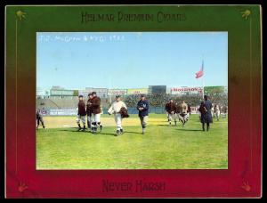 Picture, Helmar Brewing, Helmar Imperial Cabinet Card # 103, John McGRAW (HOF), Leading across field, New York Giants