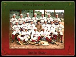 Picture, Helmar Brewing, Helmar Imperial Cabinet Card # 122, 1890 Boston Beaneaters, Team Photo, Boston Beaneaters