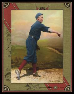 Picture, Helmar Brewing, Helmar Imperial Cabinet Card # 133, Clark GRIFFITH (HOF), sideways, thowing, Cincinnati Reds