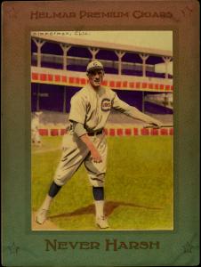 Picture, Helmar Brewing, Helmar Imperial Cabinet Card # 68, Heinie Zimmerman, Bat in one hand, Chicago Cubs