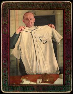 Picture, Helmar Brewing, Helmar Imperial Cabinet Card # 71, Ty COBB (HOF), Holding uniform, Philadelphia Athletics