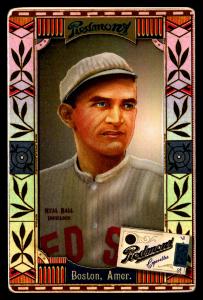 Picture, Helmar Brewing, Helmar Oasis Card # 11, Neal Ball, White cap, red stripes, Boston Red Sox