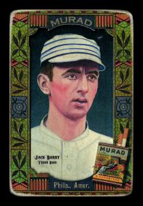 Picture of Helmar Brewing Baseball Card of Jack Barry, card number 122 from series Helmar Oasis