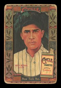 Picture of Helmar Brewing Baseball Card of Chief Meyers, card number 175 from series Helmar Oasis