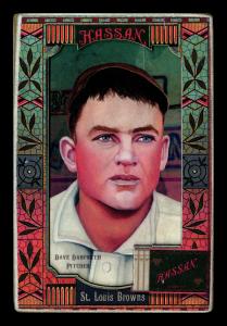 Picture of Helmar Brewing Baseball Card of Dave Danforth, card number 238 from series Helmar Oasis