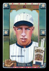 Picture of Helmar Brewing Baseball Card of Swede Risberg, card number 326 from series Helmar Oasis