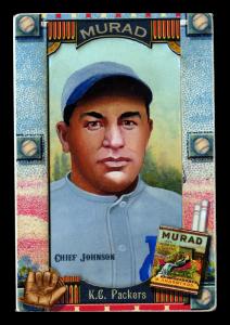 Picture of Helmar Brewing Baseball Card of Chief Johnson, card number 330 from series Helmar Oasis