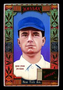Picture of Helmar Brewing Baseball Card of Russ Ford, card number 370 from series Helmar Oasis