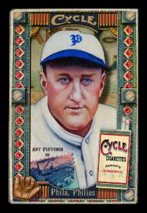Picture of Helmar Brewing Baseball Card of Art Fletcher, card number 401 from series Helmar Oasis