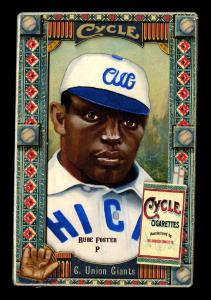 Picture, Helmar Brewing, Helmar Oasis Card # 426, Rube FOSTER (HOF), Forest behind, Chicago Union Giants