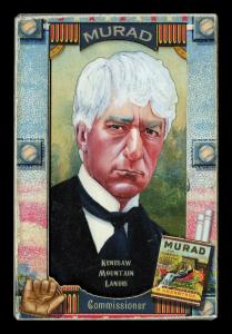 Picture of Helmar Brewing Baseball Card of Kensaw Mountain LANDIS, card number 429 from series Helmar Oasis