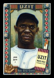 Picture of Helmar Brewing Baseball Card of John Hayes, card number 445 from series Helmar Oasis