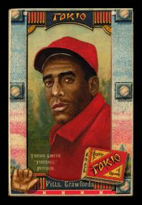 Picture of Helmar Brewing Baseball Card of Thedie Smith, card number 466 from series Helmar Oasis