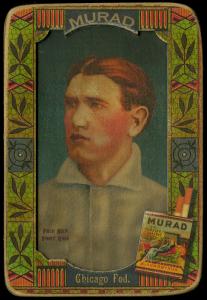 Picture, Helmar Brewing, Helmar Oasis Card # 71, Fred Beck, Looking left, Chicago Feds