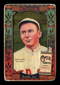 Picture, Helmar Brewing, Helmar Oasis Card # 84, Duffy Lewis, White uniform with stripes, Boston Red Sox