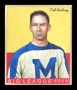 Picture of Helmar Brewing Baseball Card of TED LINDSAY, card number 34 from series Helmar R319 Hockey
