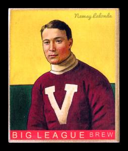 Picture of Helmar Brewing Baseball Card of Newsy LALONDE, card number 48 from series Helmar R319 Hockey