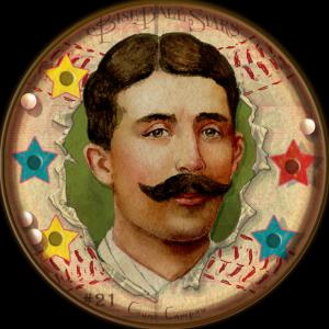 Picture of Helmar Brewing Baseball Card of Count Campau, card number 21 from series Helmar Baseball Heads Score 5!
