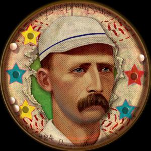 Picture of Helmar Brewing Baseball Card of Deacon WHITE (HOF), card number 24 from series Helmar Baseball Heads Score 5!