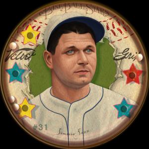 Picture of Helmar Brewing Baseball Card of Jimmie FOXX, card number 31 from series Helmar Baseball Heads Score 5!