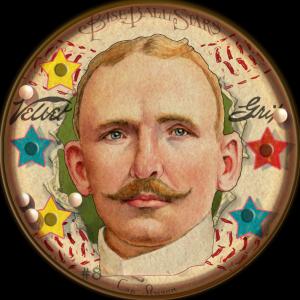 Picture of Helmar Brewing Baseball Card of Cap ANSON, card number 8 from series Helmar Baseball Heads Score 5!
