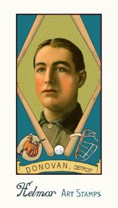 Picture of Helmar Brewing Baseball Card of Bill Donovan, card number 10 from series Helmar Stamps