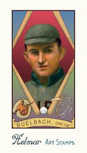 Picture of Helmar Brewing Baseball Card of Ed Reulbach, card number 116 from series Helmar Stamps
