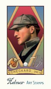 Picture of Helmar Brewing Baseball Card of Jimmy Sheckard, card number 118 from series Helmar Stamps