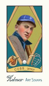 Picture of Helmar Brewing Baseball Card of Ty COBB (HOF), card number 11 from series Helmar Stamps