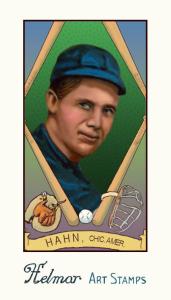 Picture of Helmar Brewing Baseball Card of Ed Hahn, card number 123 from series Helmar Stamps