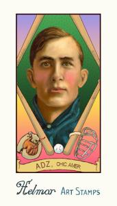 Picture of Helmar Brewing Baseball Card of Jake Atz, card number 128 from series Helmar Stamps