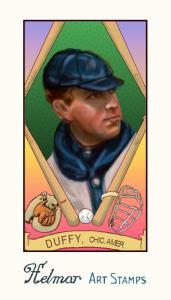 Picture of Helmar Brewing Baseball Card of Hugh DUFFY, card number 132 from series Helmar Stamps