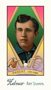 Picture of Helmar Brewing Baseball Card of Freddy Parent, card number 137 from series Helmar Stamps