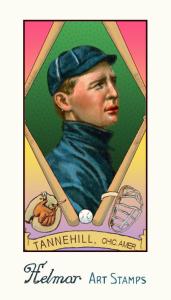 Picture of Helmar Brewing Baseball Card of Lee Tannehill, card number 141 from series Helmar Stamps
