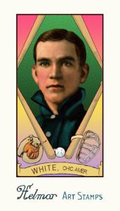 Picture of Helmar Brewing Baseball Card of Doc White, card number 145 from series Helmar Stamps