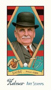 Picture of Helmar Brewing Baseball Card of Ben Shibe, card number 155 from series Helmar Stamps