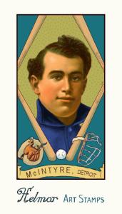 Picture of Helmar Brewing Baseball Card of Matty Mcintyre, card number 17 from series Helmar Stamps