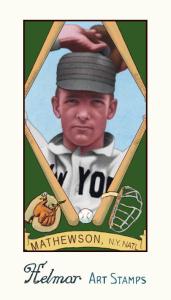 Picture of Helmar Brewing Baseball Card of Christy MATHEWSON (HOF), card number 183 from series Helmar Stamps