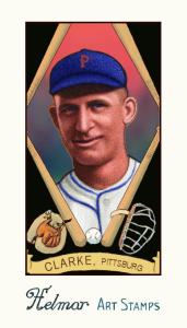 Picture of Helmar Brewing Baseball Card of Fred CLARKE (HOF), card number 184 from series Helmar Stamps