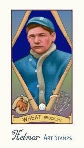 Picture of Helmar Brewing Baseball Card of Zack WHEAT (HOF), card number 216 from series Helmar Stamps