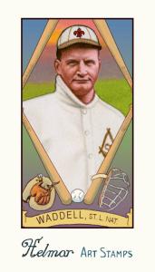 Picture of Helmar Brewing Baseball Card of Rube WADDELL (HOF), card number 218 from series Helmar Stamps