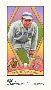 Picture of Helmar Brewing Baseball Card of Fred Tenney, card number 229 from series Helmar Stamps
