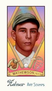 Picture of Helmar Brewing Baseball Card of Henry Mathewson, card number 236 from series Helmar Stamps