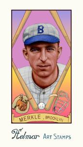 Picture of Helmar Brewing Baseball Card of Fred Merkle, card number 237 from series Helmar Stamps