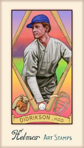 Picture of Helmar Brewing Baseball Card of Babe DIDRICKSON, card number 242 from series Helmar Stamps
