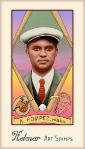 Picture of Helmar Brewing Baseball Card of Alex POMPEZ (HOF), card number 286 from series Helmar Stamps