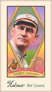 Picture of Helmar Brewing Baseball Card of Fred Toney, card number 292 from series Helmar Stamps