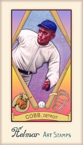 Picture of Helmar Brewing Baseball Card of Ty COBB (HOF), card number 302 from series Helmar Stamps