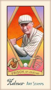 Picture of Helmar Brewing Baseball Card of Frank FRISCH (HOF), card number 309 from series Helmar Stamps